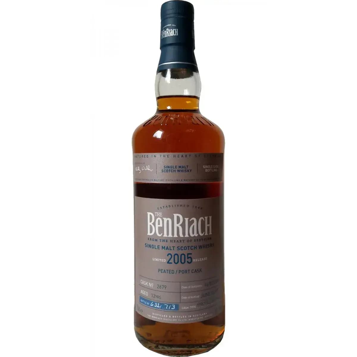 BenRiach 12 Years Old 2005 Single Cask Bottling - Batch 14 Cask Nr.2679