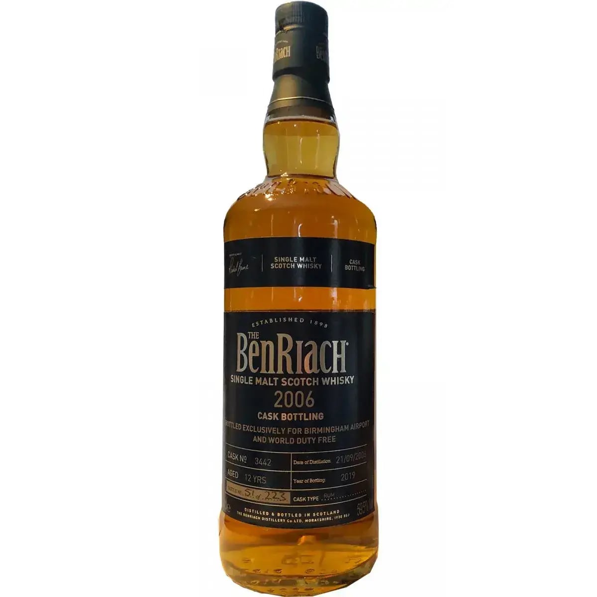 BenRiach 12 Years Old 2006 Cask Bottling Cask Nr.3442