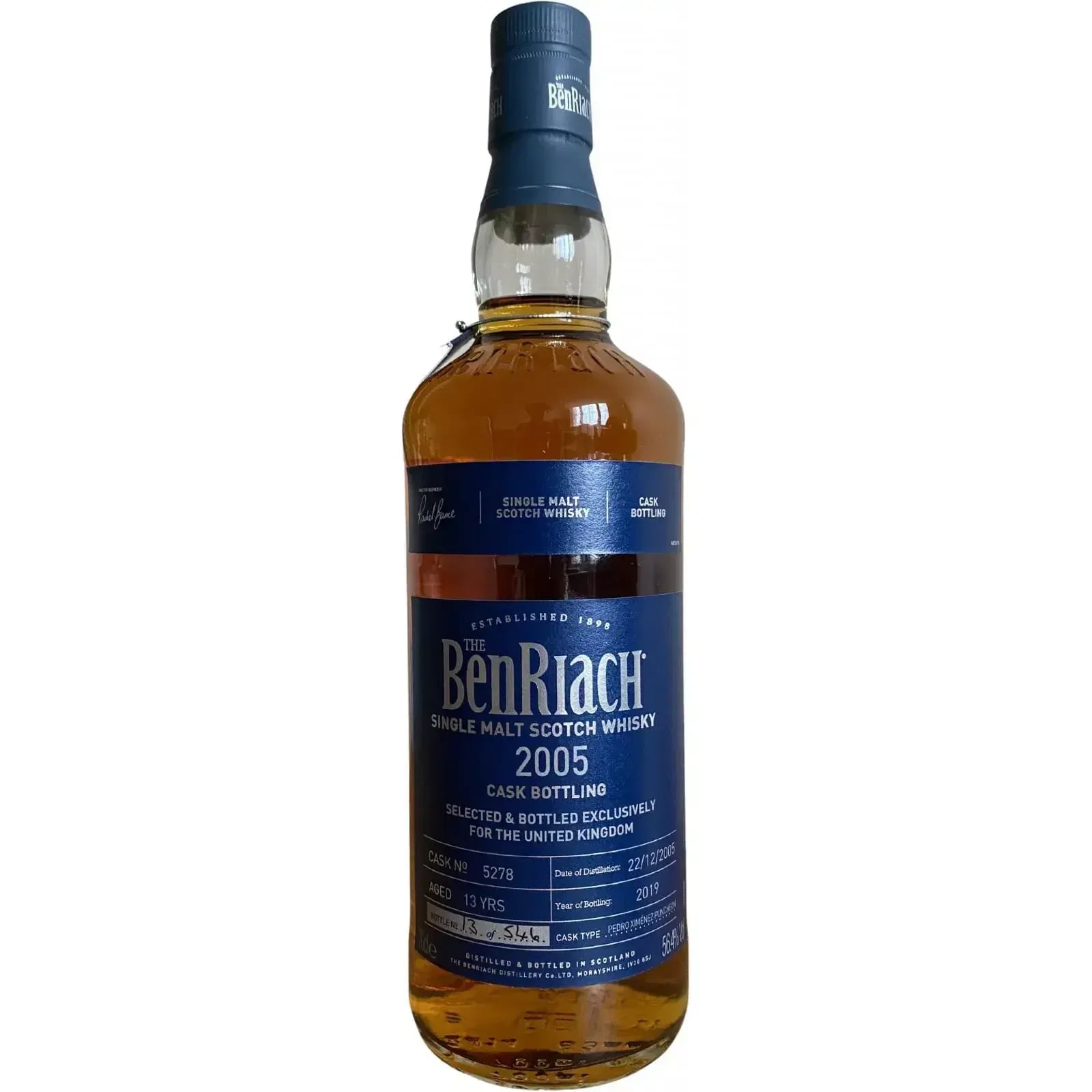 BenRiach 13 Years Old 2005 Cask Bottling Cask Nr.5278