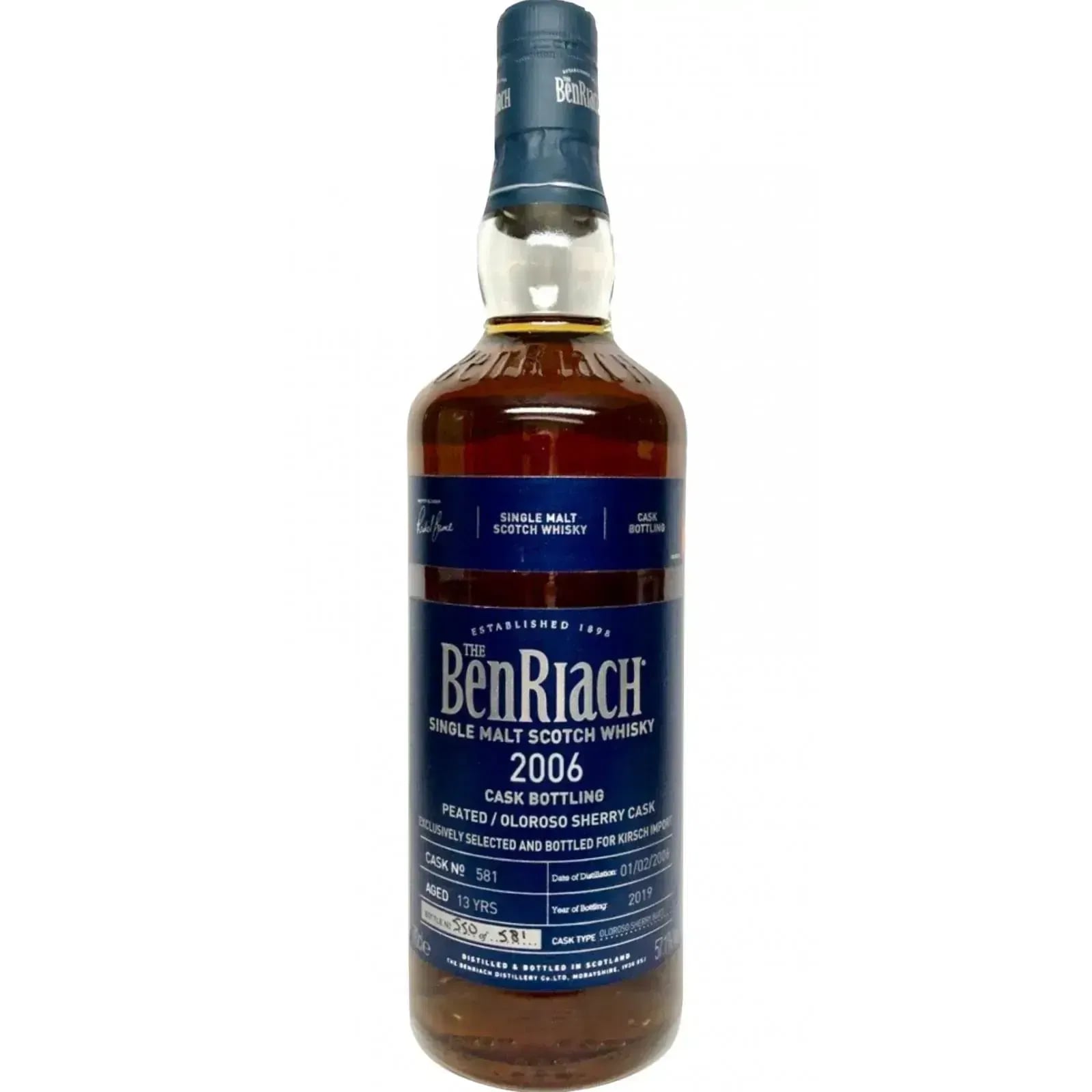 BenRiach 13 Years Old 2006 Single Cask Nr.581