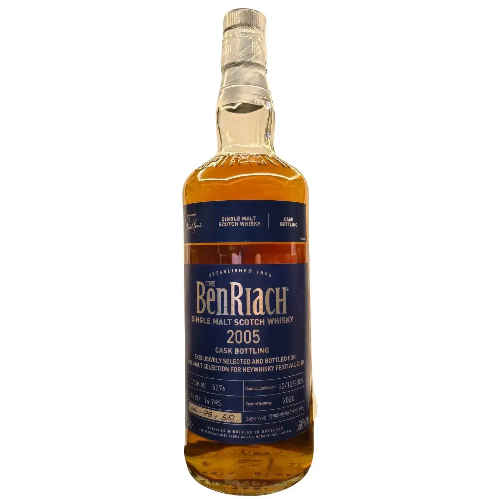 BenRiach 14 Years Old 2005 Cask Nr.5276