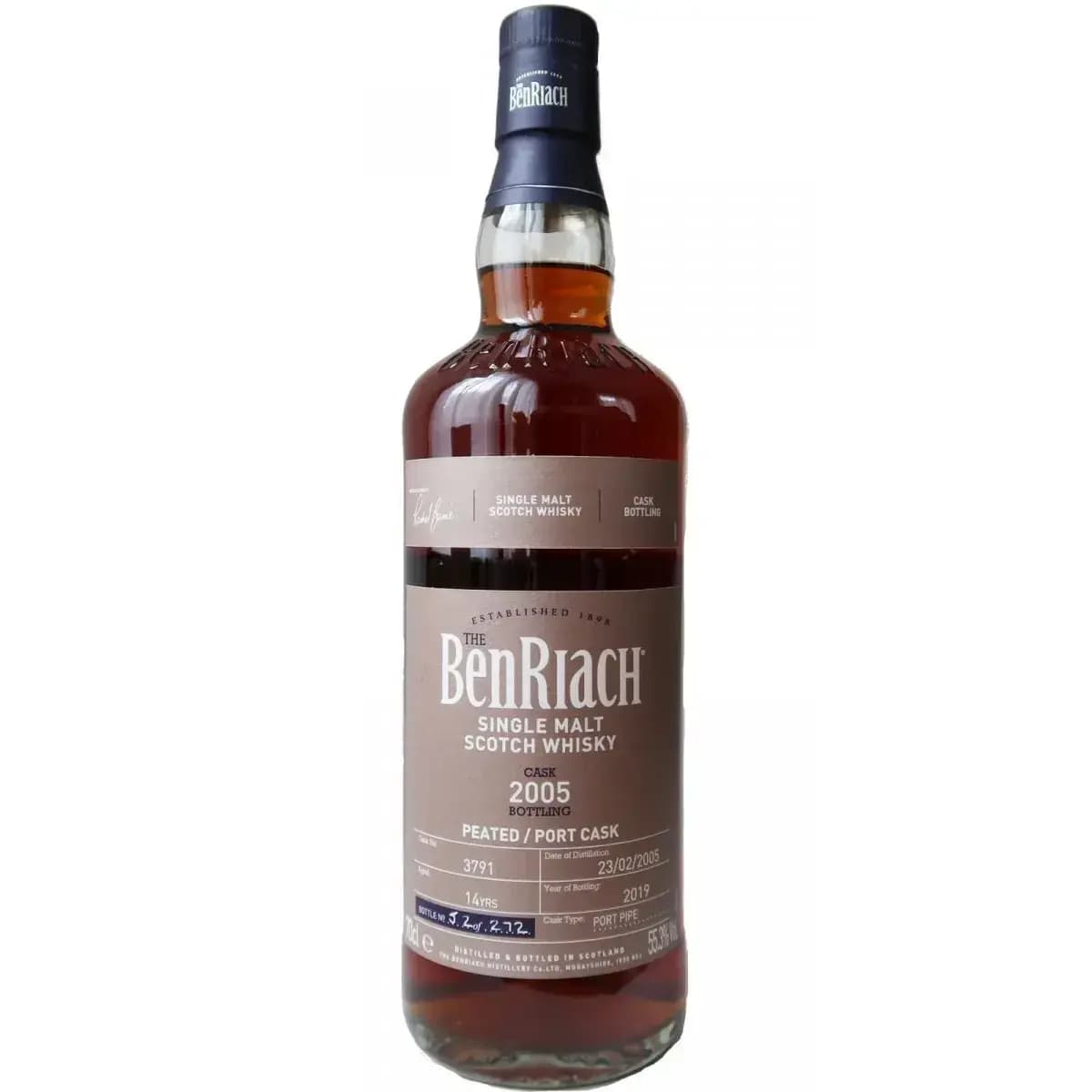 BenRiach 14 Years Old 2005 Single Cask Bottling - Batch 16 Cask Nr.3791