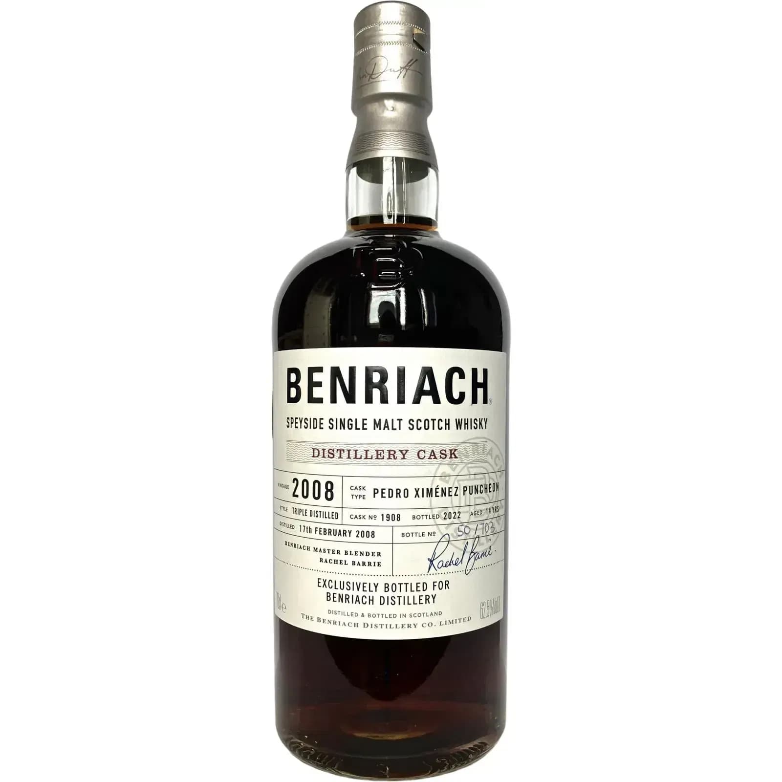 BenRiach 14 Years Old 2008 Distillery Cask Nr.1908
