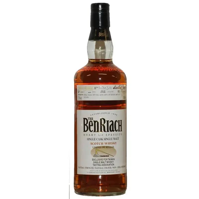BenRiach 15 Years Old 1991 For Taiwan Tasting Assosiation Cask Nr.6921