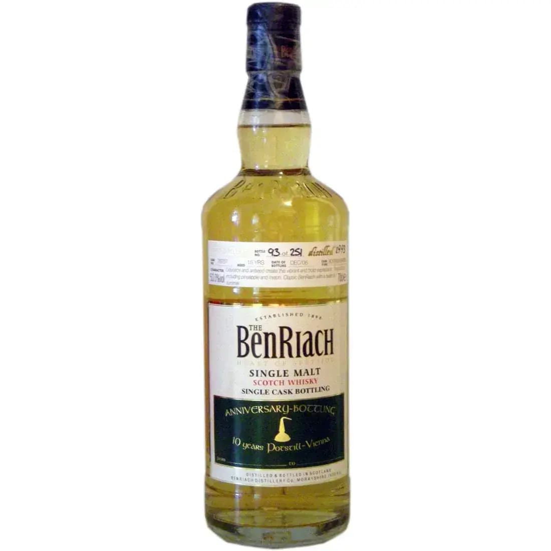 BenRiach 15 Years Old 1993 For Potstill Cask Nr.76257