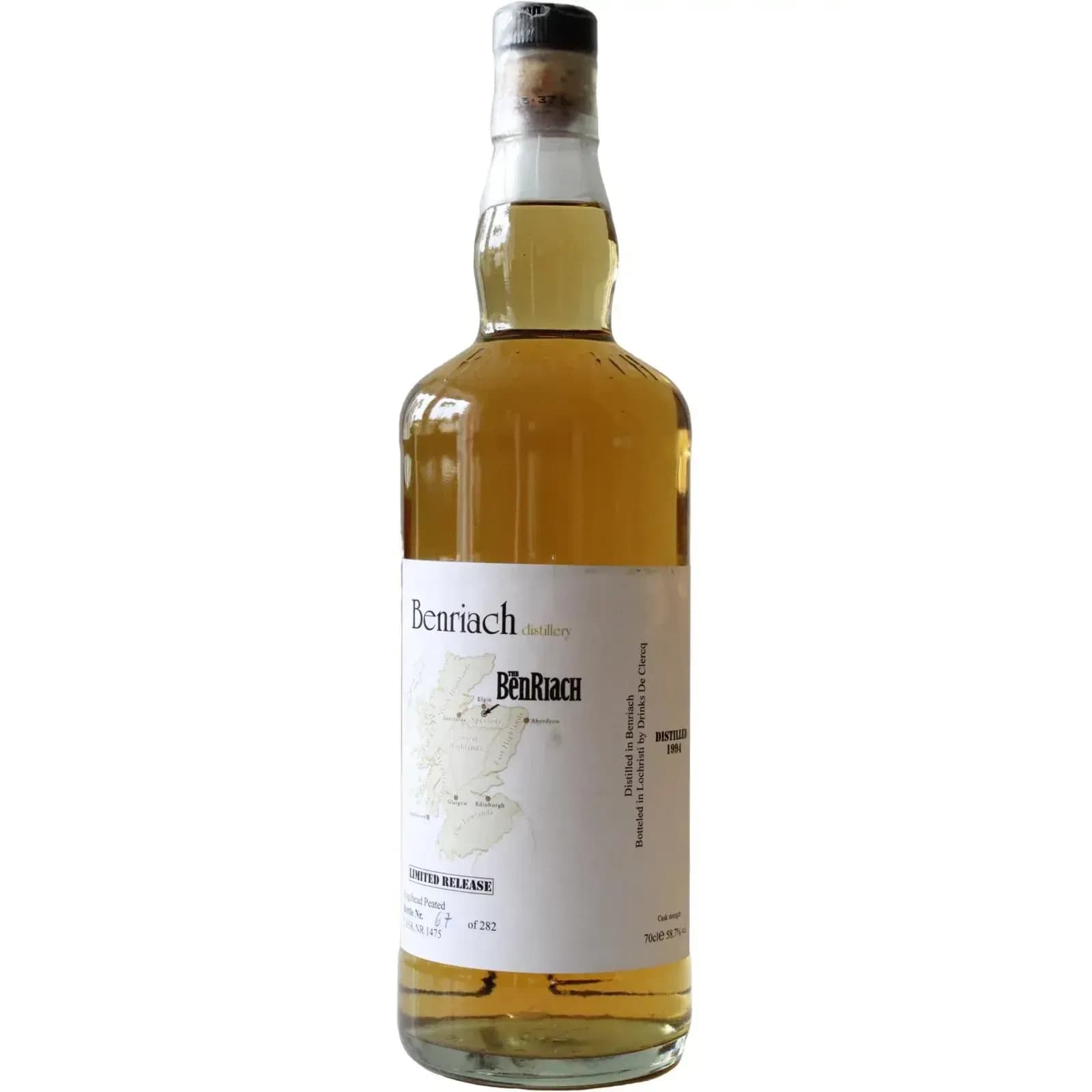 BenRiach 15 Years Old 1994 For Drinks De Clercq Cask Nr.1475