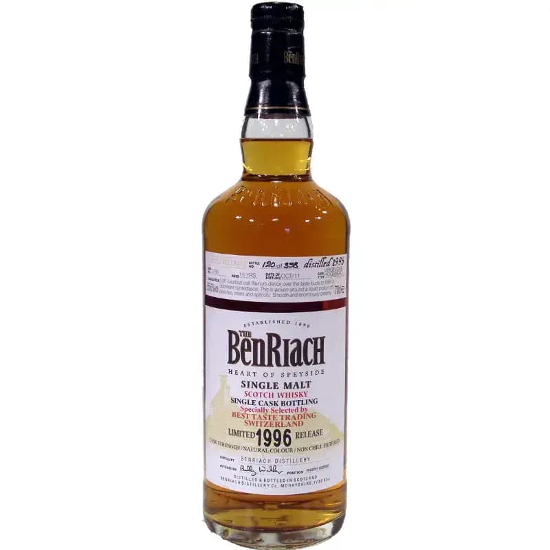 BenRiach 15 Years Old 1996 Single Cask Bottling Cask Nr.2788