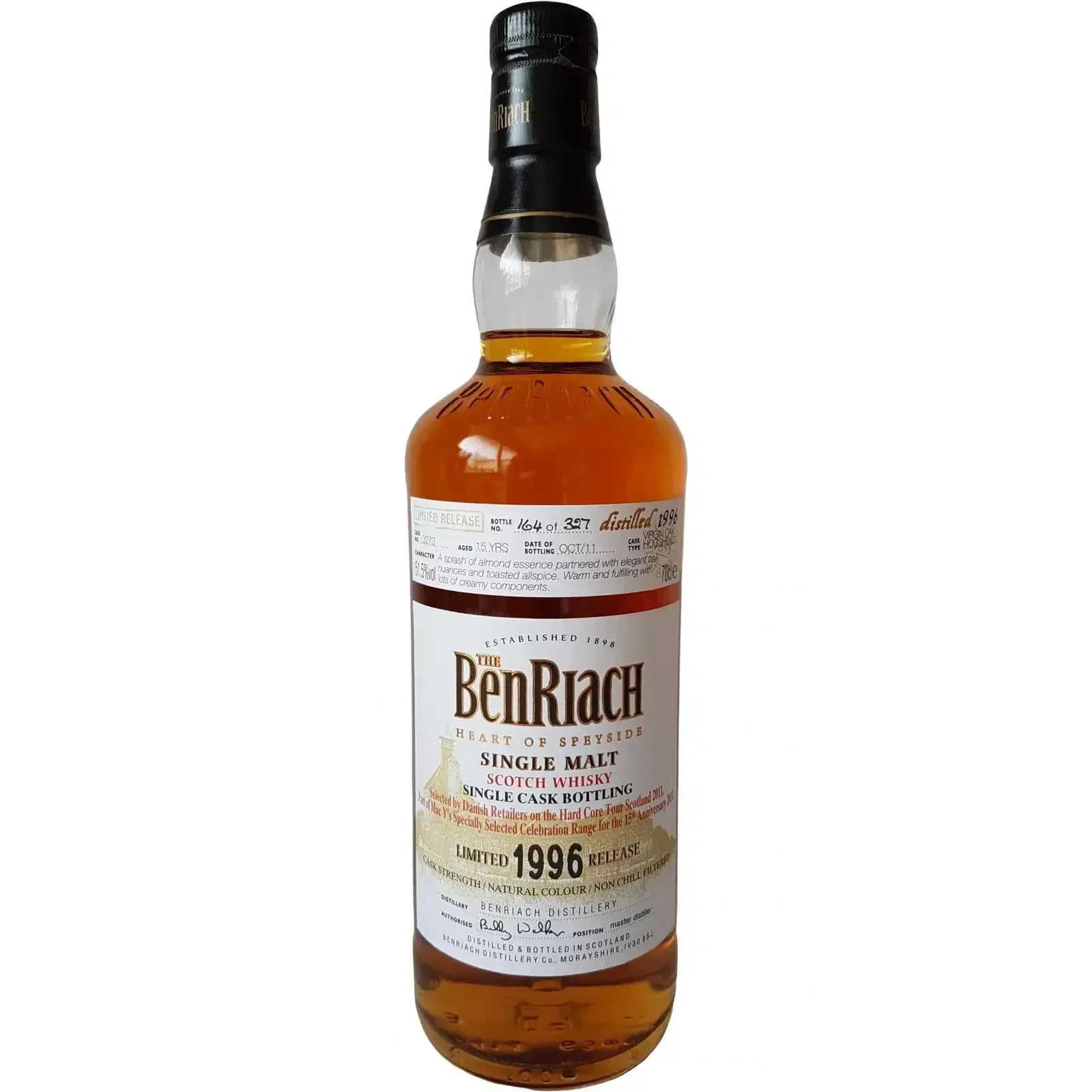 BenRiach 15 Years Old 1996 Specially Selected Celebration Range Cask Nr.3273