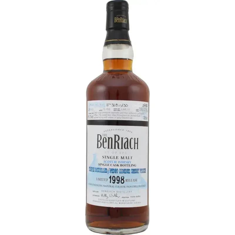 BenRiach 15 Years Old 1998 Single Cask Bottling - Batch 10 Cask Nr.7633