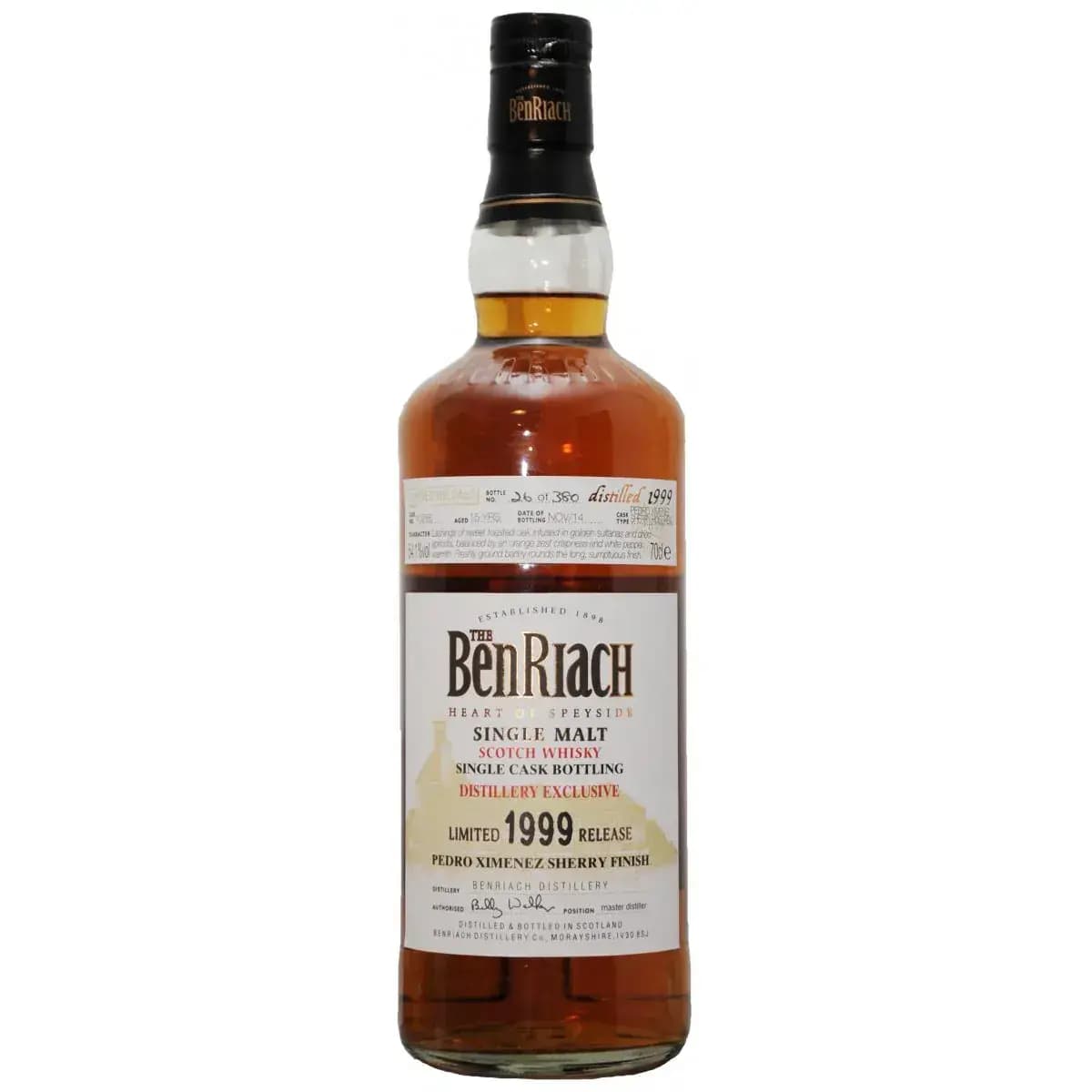 BenRiach 15 Years Old 1999 Distillery Exclusive Cask Nr.10285