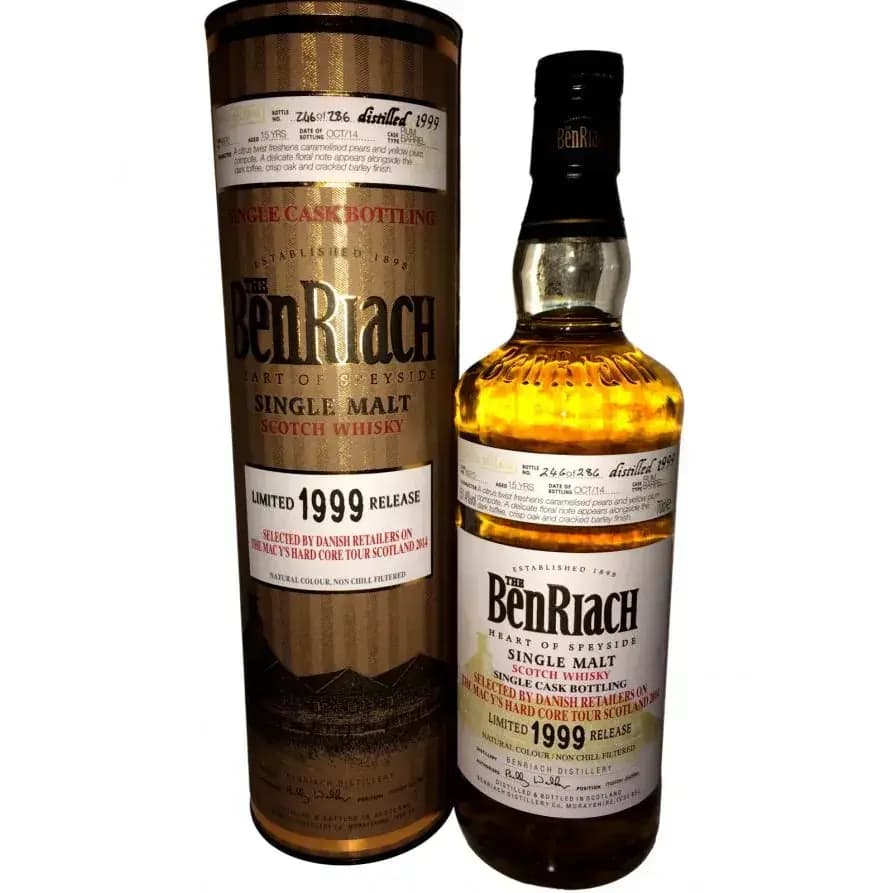 BenRiach 15 Years Old 1999 Single Cask Bottling Cask Nr.6970
