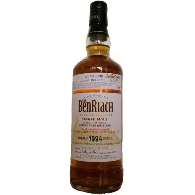 BenRiach 16 Years Old 1994 For 10 Jahre Schweizerhof Whiskyclub Cask Nr.105126
