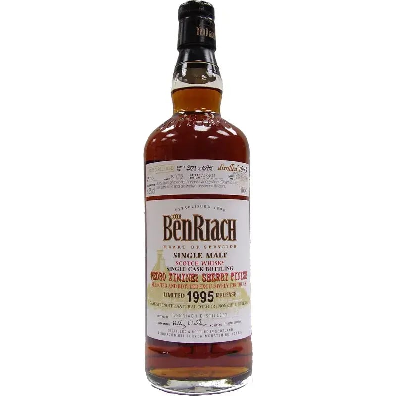BenRiach 16 Years Old 1995 Single Cask Bottling Cask Nr.7164
