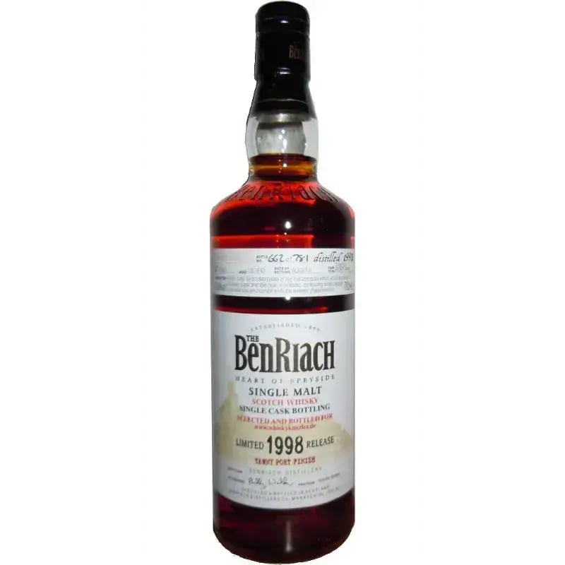 BenRiach 16 Years Old 1998 Tawny Port Finish Limited Release Cask Nr.7580