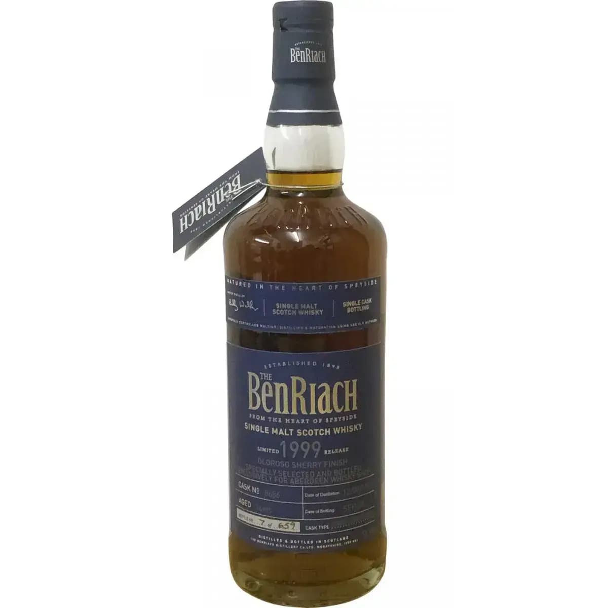 BenRiach 16 Years Old 1999 Single Cask Bottling Cask Nr.8686