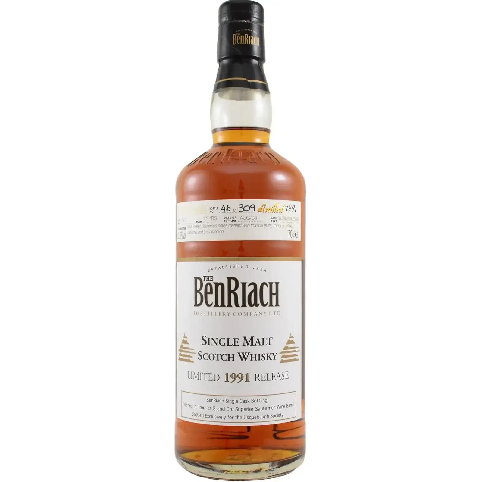 BenRiach 17 Years Old 1991 Single Cask Nr.6913