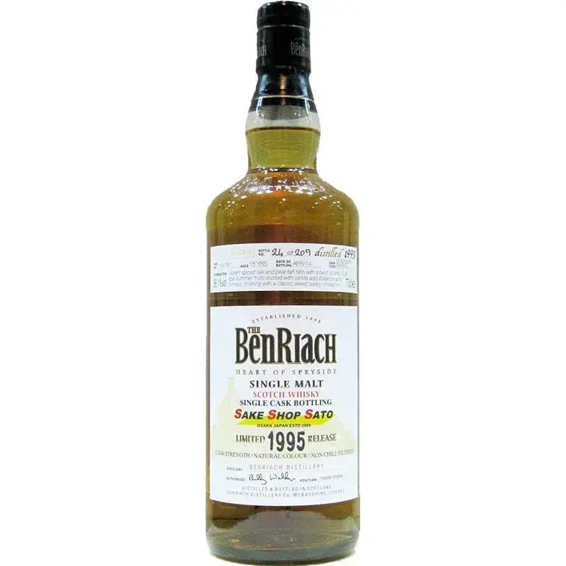 BenRiach 18 Years Old 1995 For Sake Shop Sato Cask Nr.154787