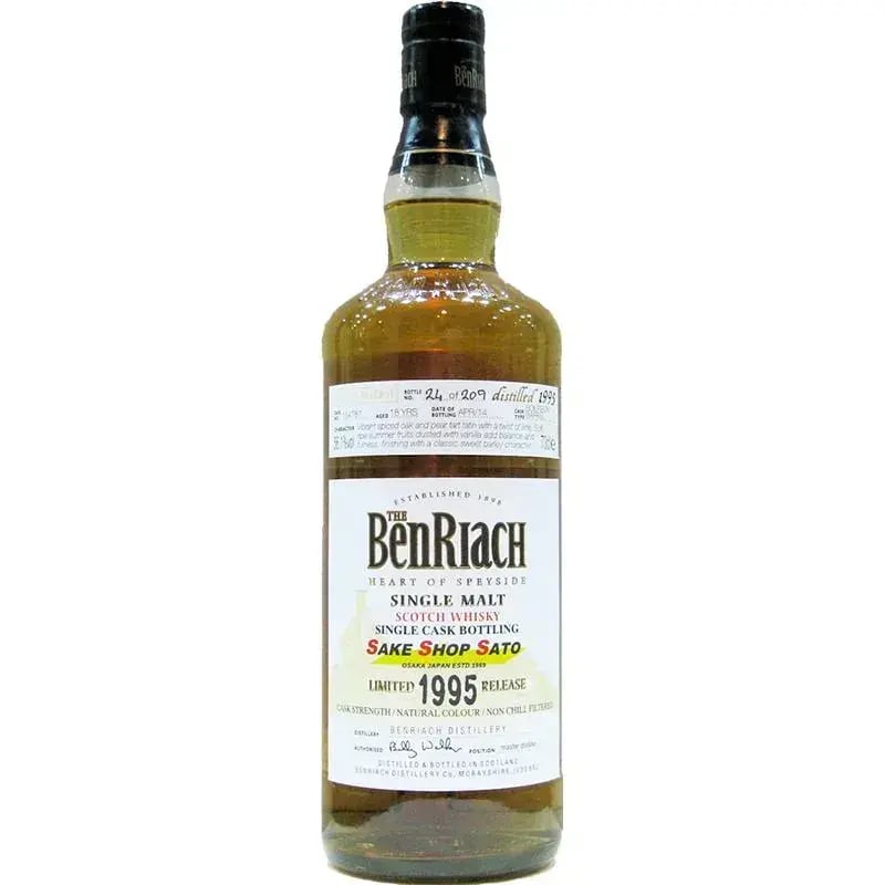 BenRiach 18 Years Old 1995 For Sake Shop Sato Cask Nr.154787