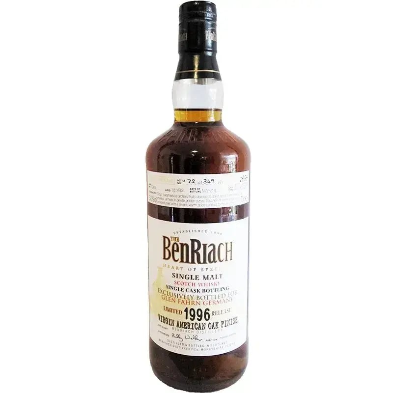 BenRiach 18 Years Old 1996 Single Cask Bottling Cask Nr.7969