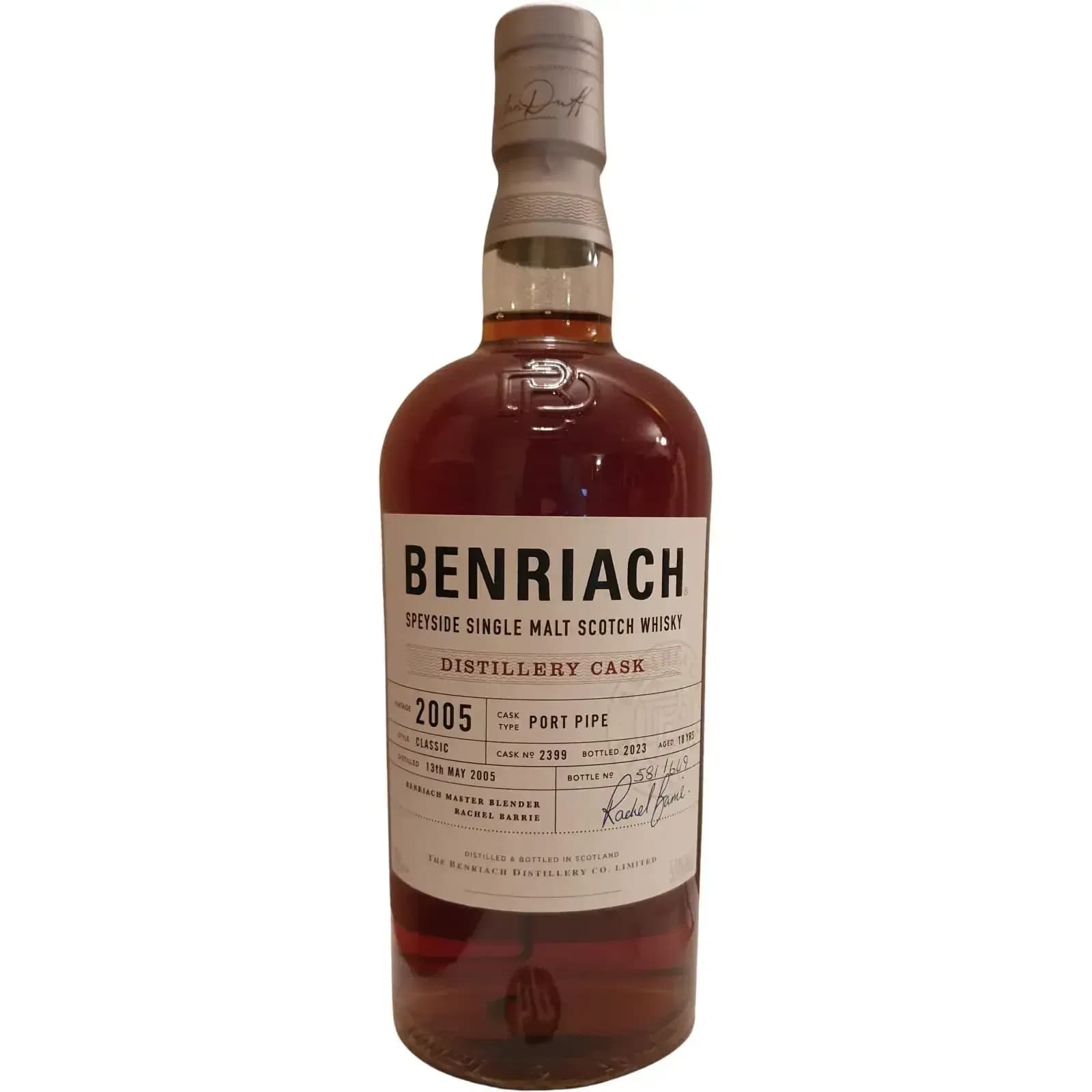 BenRiach 18 Years Old 2005 Distillery Cask Nr.2399