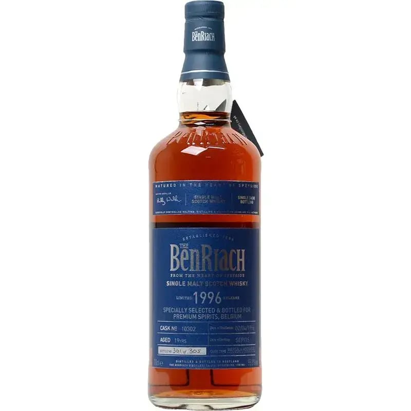 BenRiach 19 Years Old 1996 Single Cask Bottling Cask Nr.10302
