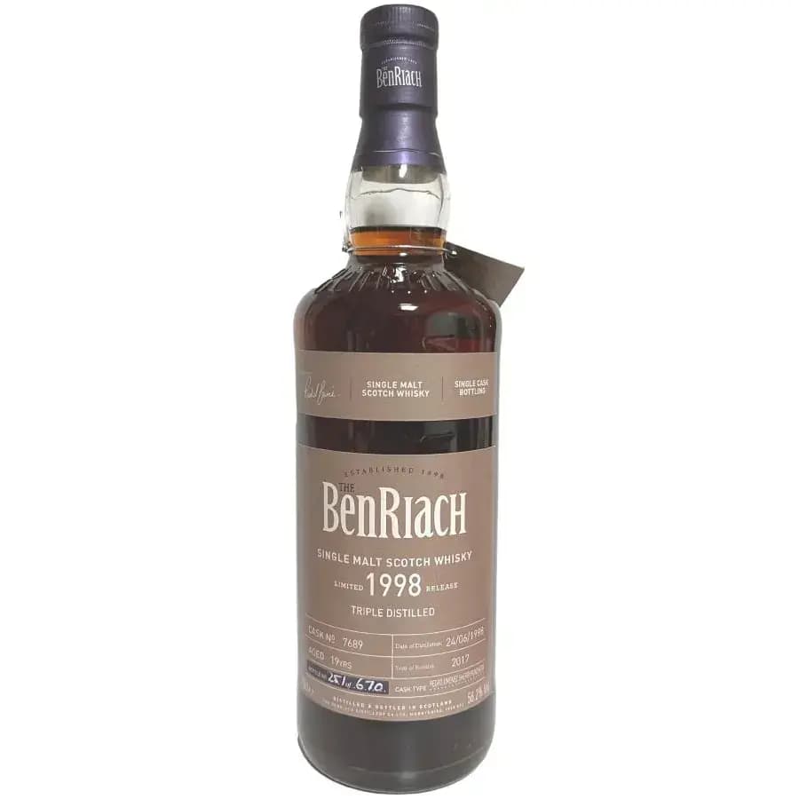 BenRiach 19 Years Old 1998 Single Cask Bottling Cask Nr.7689