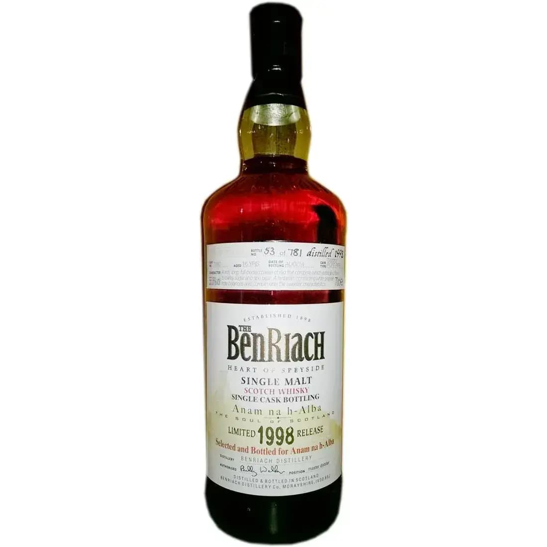 BenRiach 1998 For Anha Tawny Port Cask Nr.7580