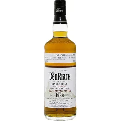 BenRiach 20 Years Old 1988 Single Cask Bottling - Batch 6 Cask Nr.4424
