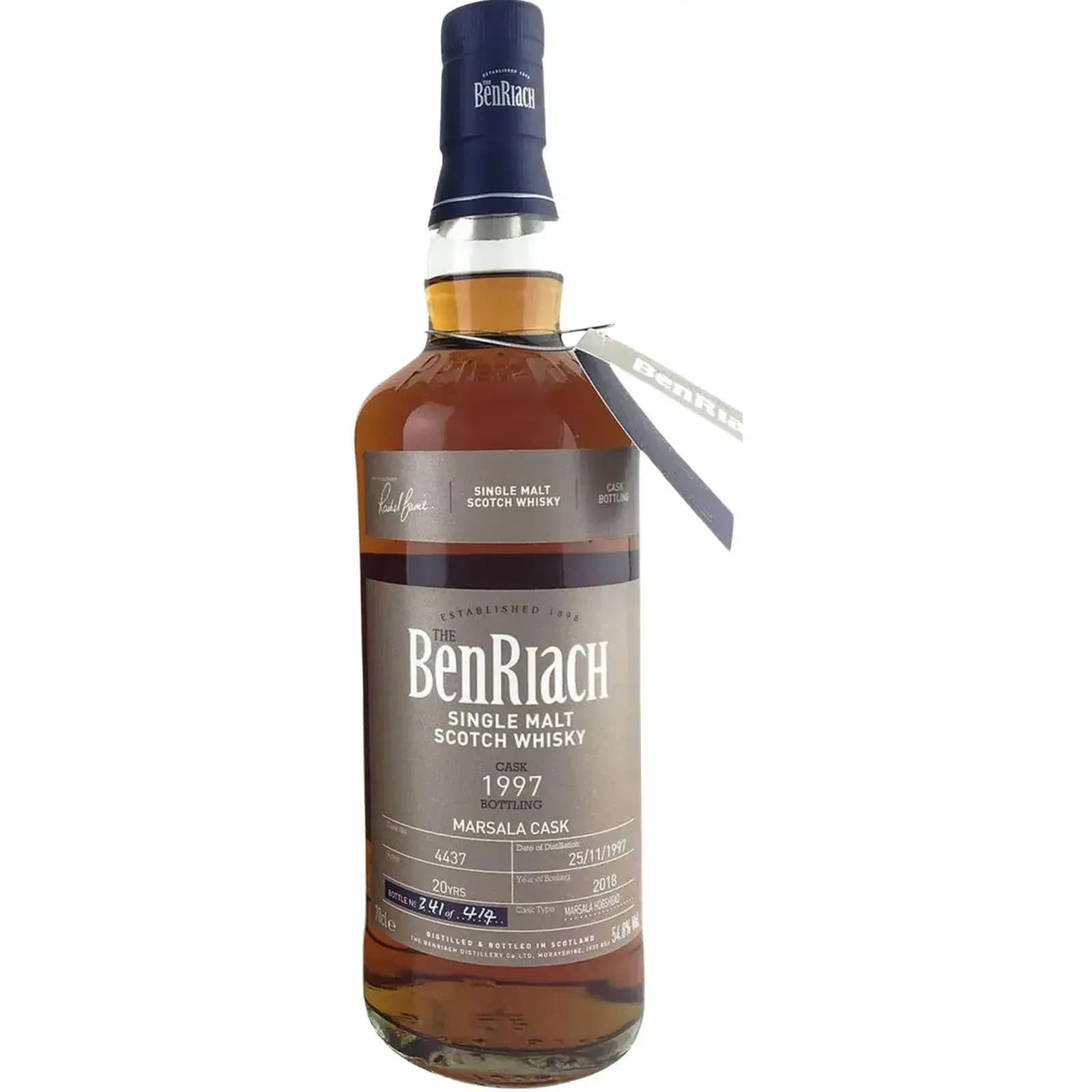 BenRiach 20 Years Old 1997 Single Cask Bottling - Batch 15 Cask Nr.4437