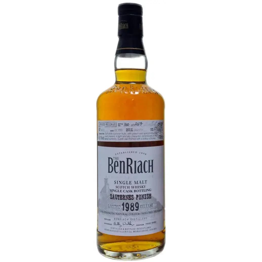 BenRiach 22 Years Old 1989 Single Cask Bottling - Batch 8 Cask Nr.4813
