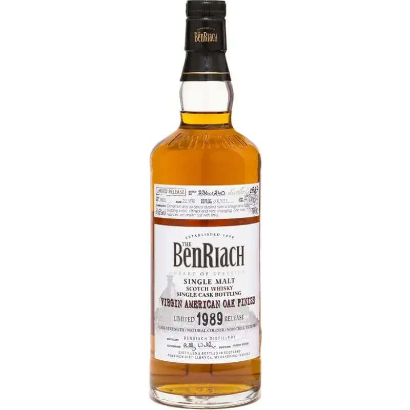 BenRiach 22 Years Old 1989 Single Cask Bottling - Batch 8 Cask Nr.5620