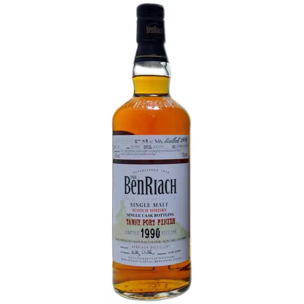 BenRiach 22 Years Old 1990 Single Cask Bottling - Batch 9 Cask Nr.2596