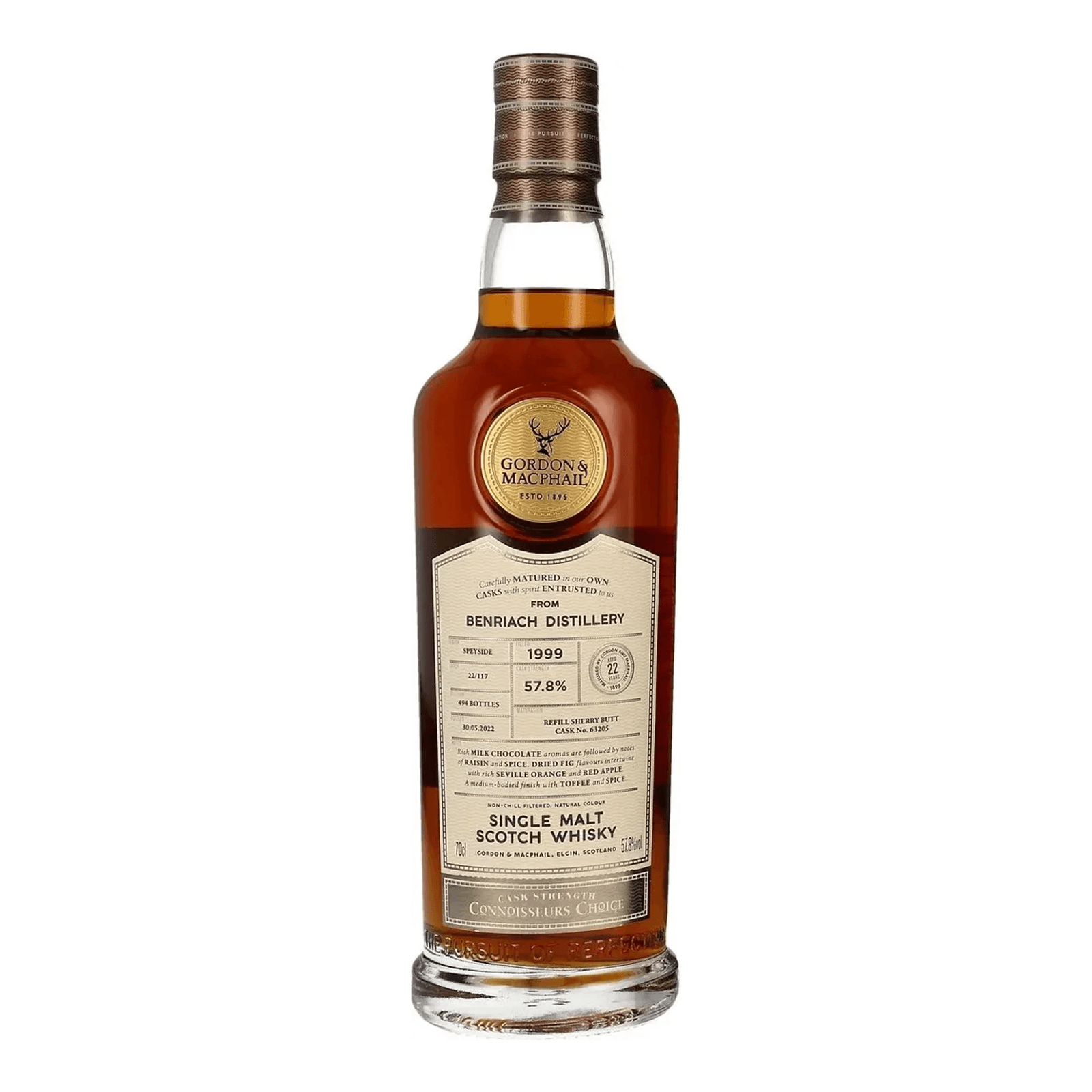 Benriach 22 Years Old 1999 Connoisseurs Choice Cask Strength
Gordon & MacPhail 63205