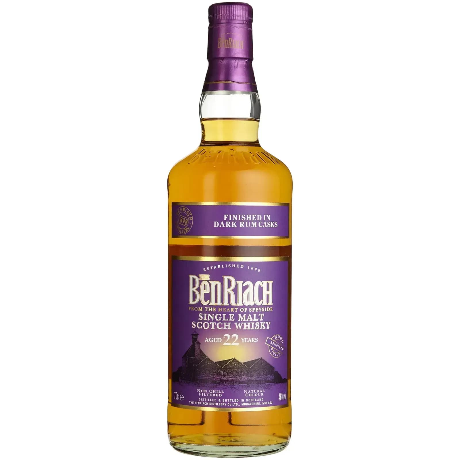 BenRiach 22 Years Old Dark Rum Wood Finish Series