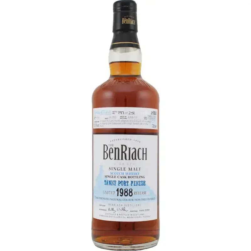 BenRiach 24 Years Old 1988 Single Cask Bottling - Batch 10 Cask Nr.4000