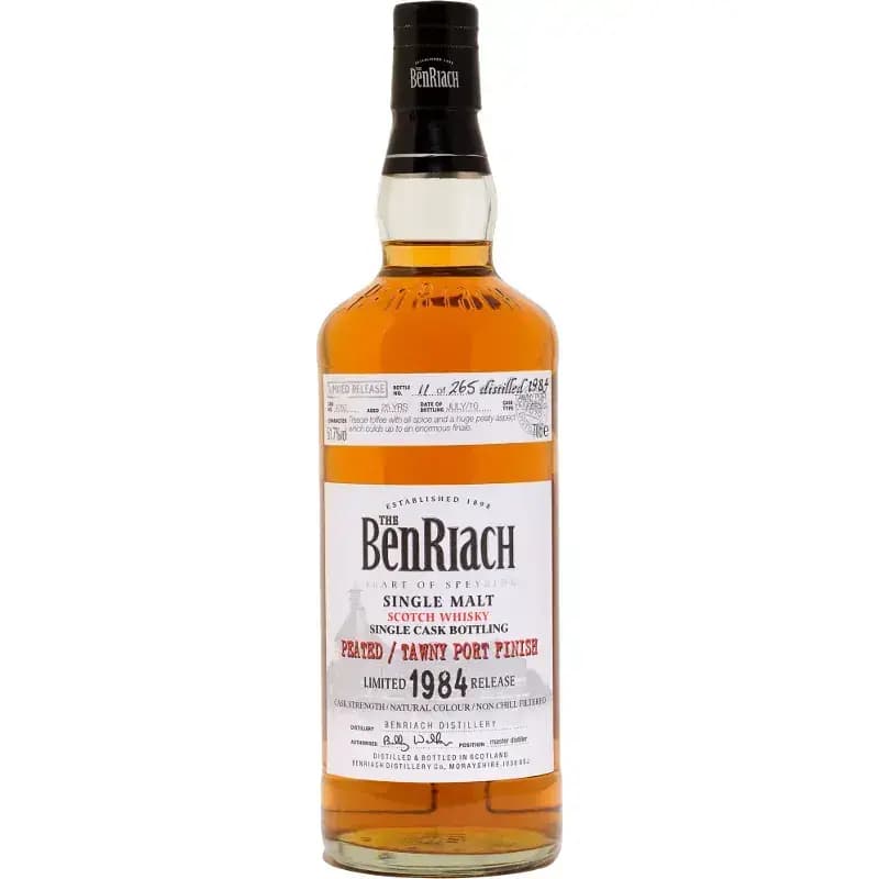 BenRiach 25 Years Old 1984 Peated Single Cask Bottling - Batch 7 Cask Nr.4052