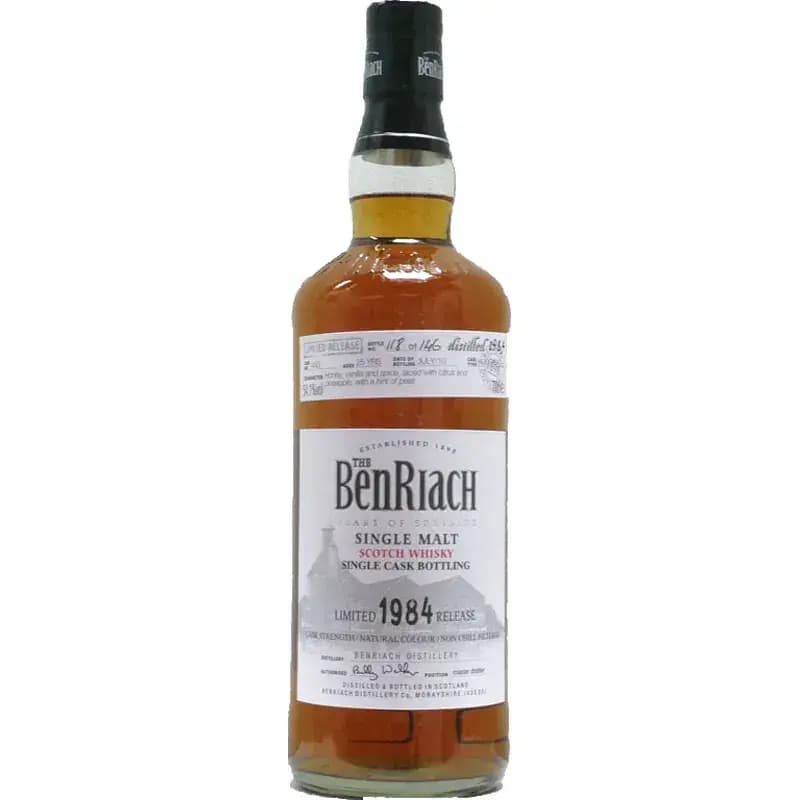 BenRiach 25 Years Old 1984 Single Cask Bottling - Batch 7 Cask Nr.493