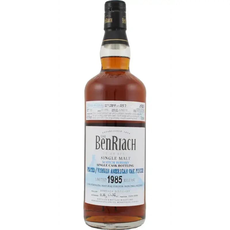 BenRiach 27 Years Old 1985 Peated Single Cask Bottling - Batch 10 Cask Nr.7188