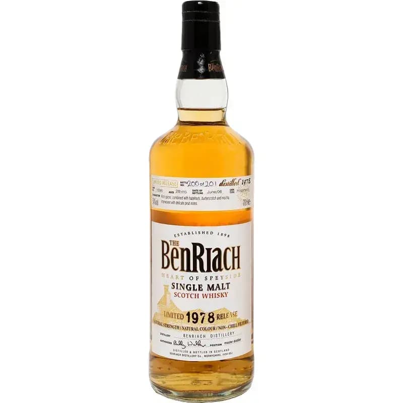 BenRiach 28 Years Old 1978 Single Cask Bottling - Batch 3 Cask Nr.1596