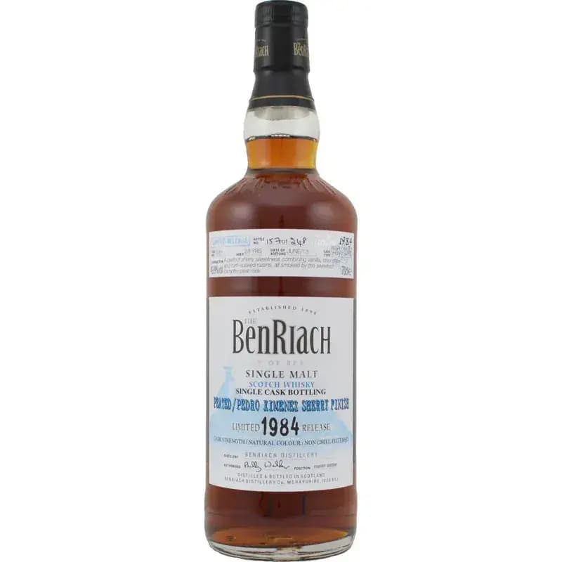 BenRiach 28 Years Old 1984 Peated Single Cask Bottling - Batch 10 Cask Nr.1051