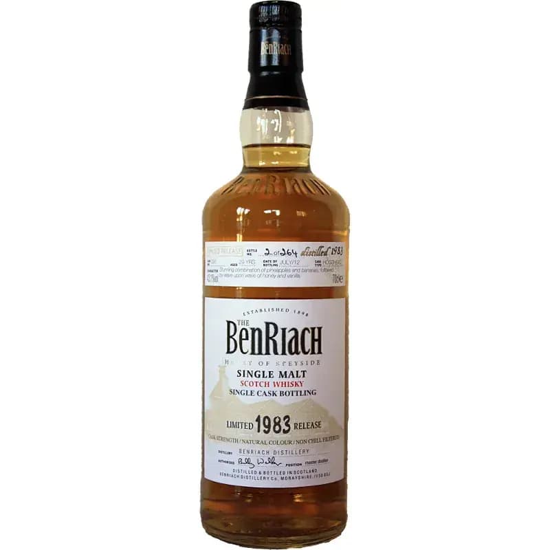 BenRiach 29 Years Old 1983 Single Cask Bottling - Batch 9 Cask Nr.291