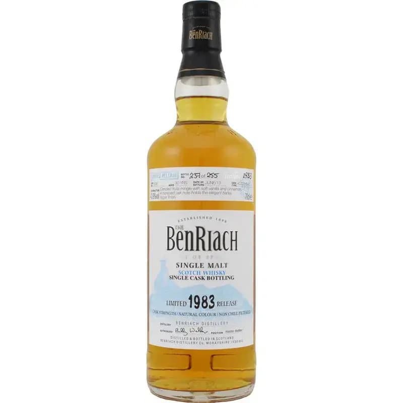 BenRiach 30 Years Old 1983 Single Cask Bottling - Batch 10 Cask Nr.296