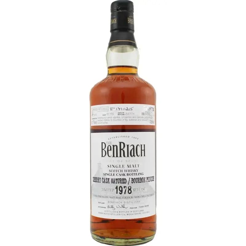 BenRiach 36 Years Old 1978 Single Cask Bottling - Batch 11 Cask Nr.5469