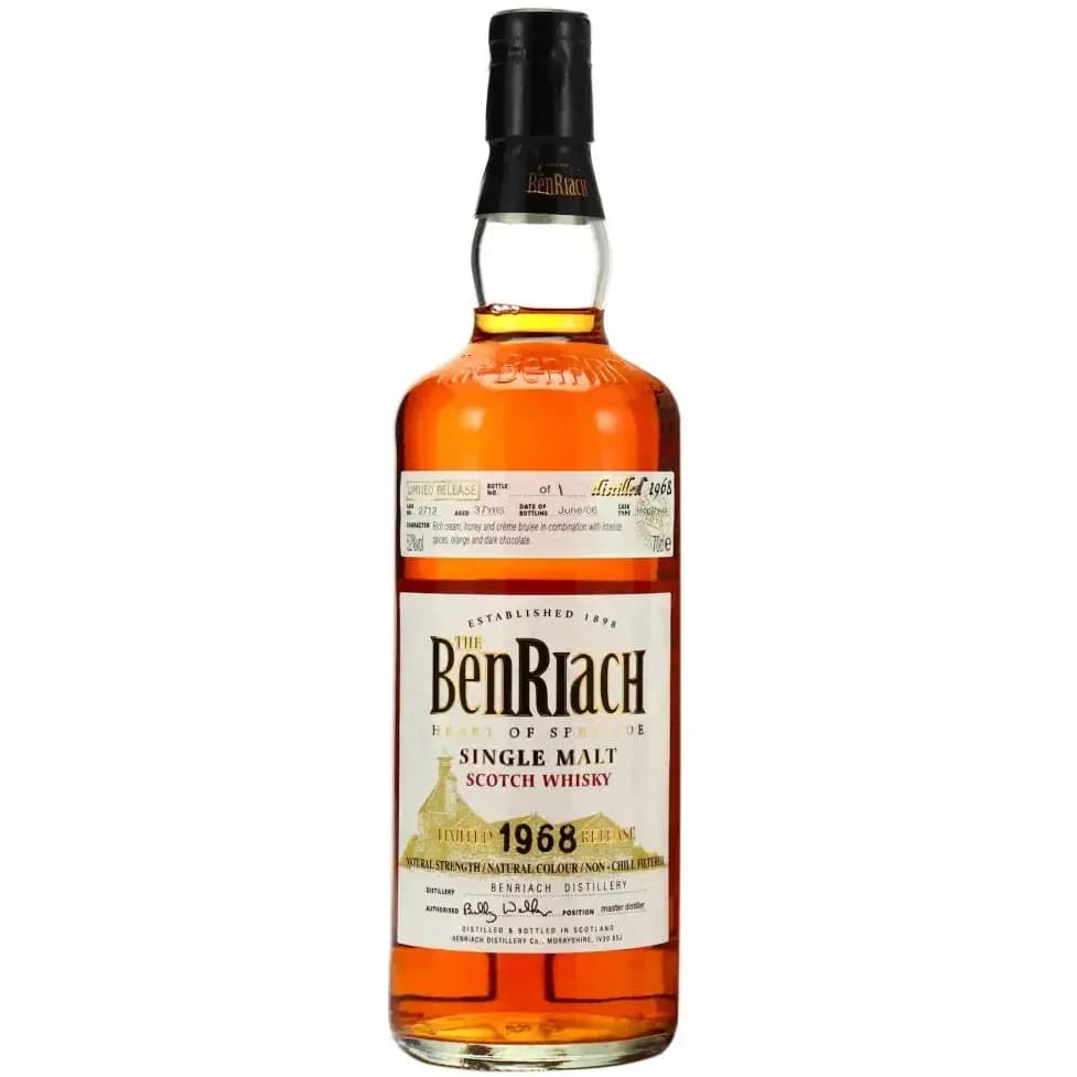 BenRiach 37 Years Old 1968 Single Cask Bottling - Batch 3 Cask Nr.2712
