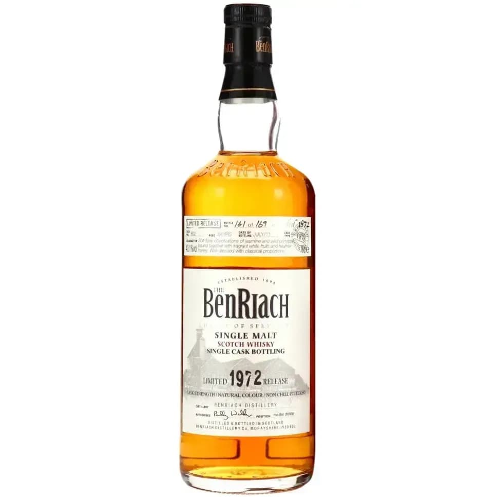 BenRiach 39 Years Old 1972 Single Cask Bottling - Batch 8 Cask Nr.802
