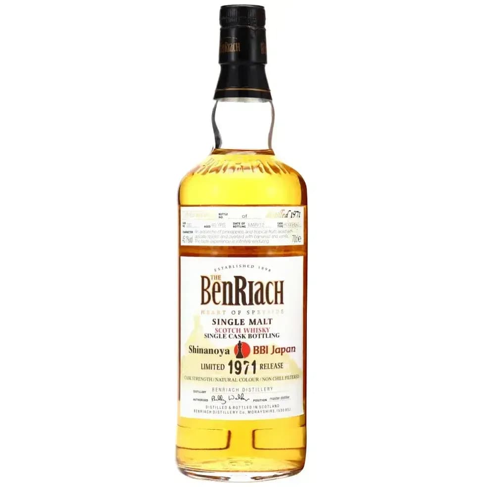 BenRiach 40 Years Old 1971 Single Cask Bottling Cask Nr.330