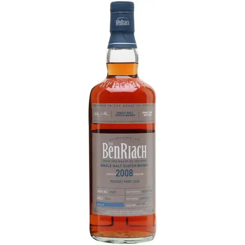 BenRiach 9 Years Old 2008 Cask Bottling Cask Nr.2047