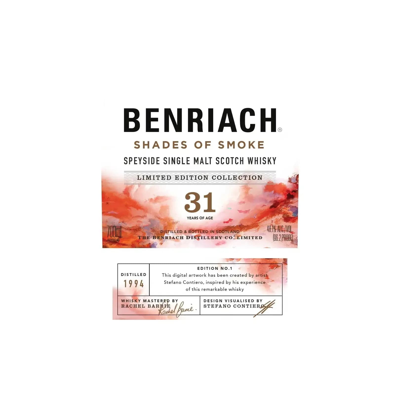 Benriach Shades of Smoke 31 Years Old Edition No. 1