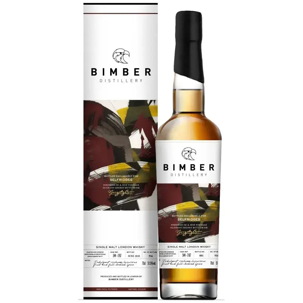 Bimber Single Malt London Whisky Selfridges Cask Nr.544-7/67