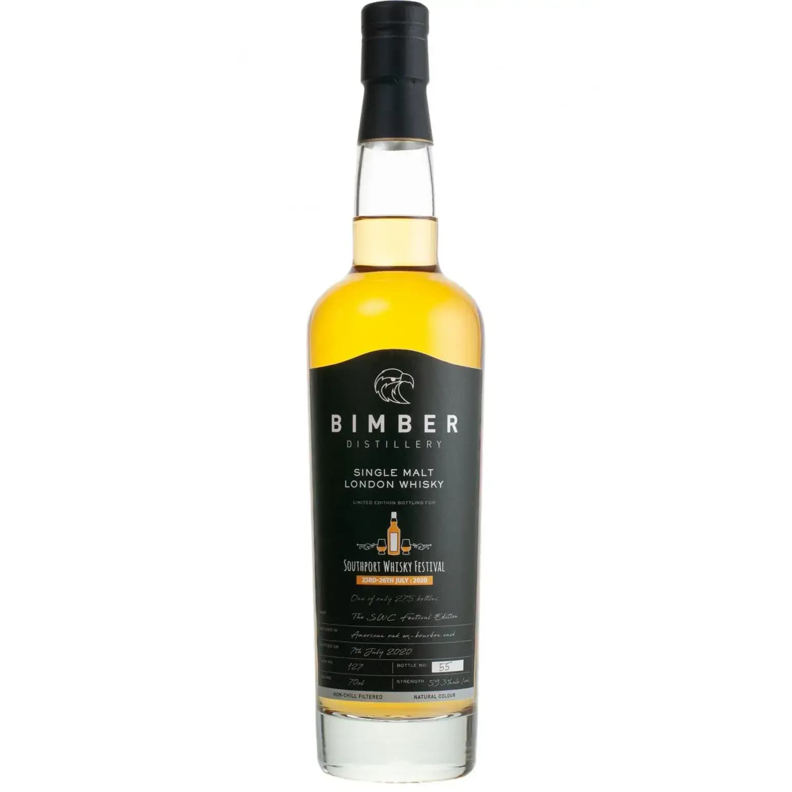 Bimber Single Malt London Whisky Southport Whisky Festival 2020 Cask Nr.127